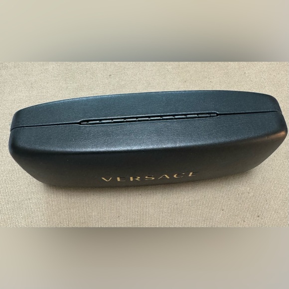 Versace Black Hard case Glasses/Sunglasses Gold Letter with velvet soft lining - Picture 4 of 8